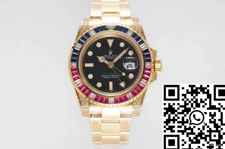 116758 Black Factory Dial ROF Rolex Master II SAru-78208 GMT 0502